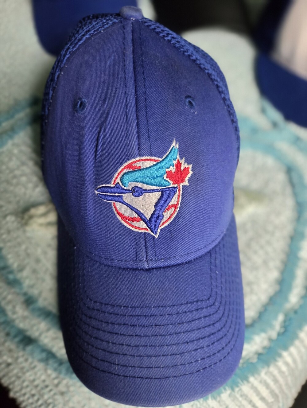 Mesh Back Adult Blue JAYS Ball Cap